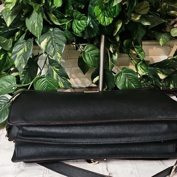 Rebecca Minkoff Hudson Moto Crossbody/ ShoulderBlack Large Leather Bag